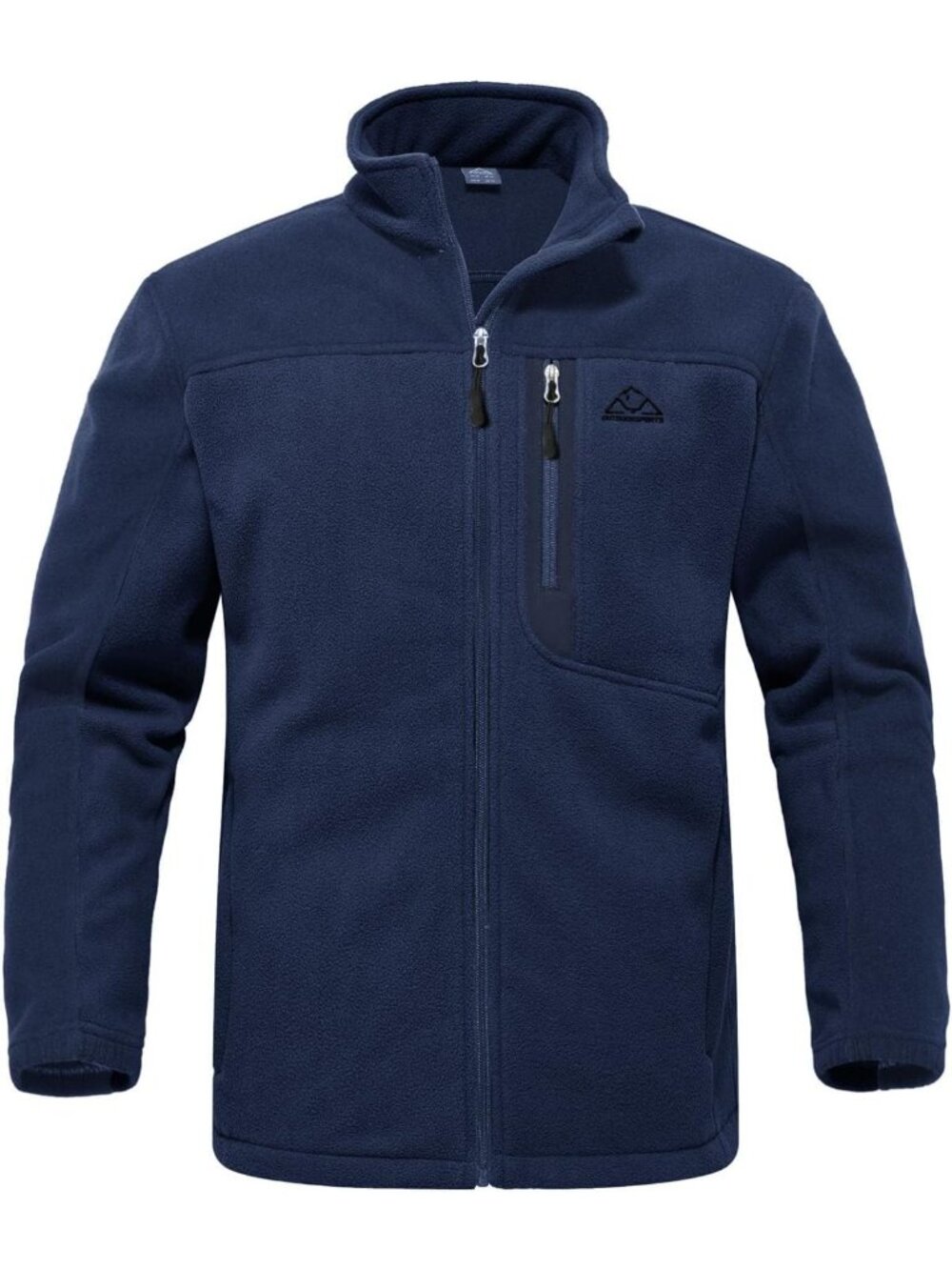 Lightweight Men's Fleece Jacket - Full Zip Outdoor Hiking Coat, Warm
